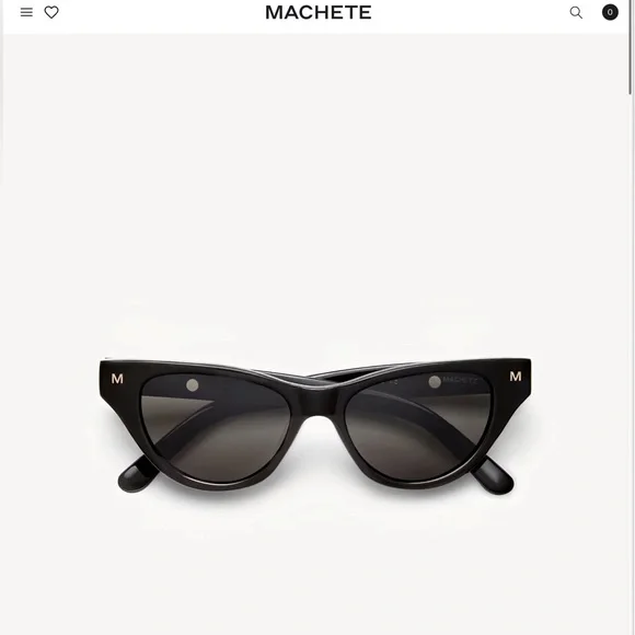 Machete Suzy Sunglasses Black Cat Eye NEW Anthropologie